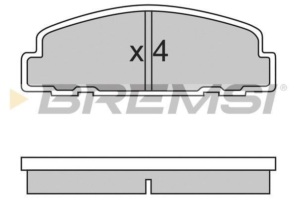 BREMSI stabdžių trinkelių rinkinys, diskinis stabdys BP2329