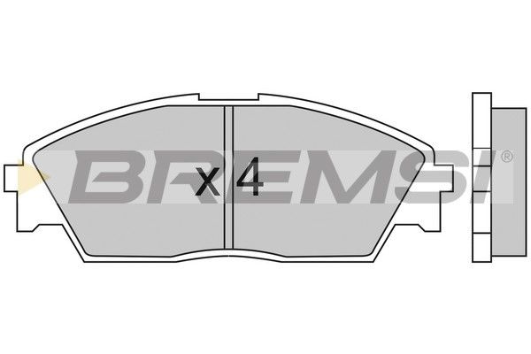 BREMSI stabdžių trinkelių rinkinys, diskinis stabdys BP2350