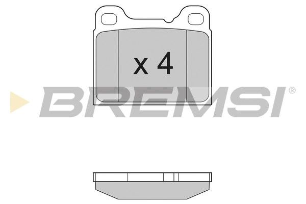 BREMSI stabdžių trinkelių rinkinys, diskinis stabdys BP2383