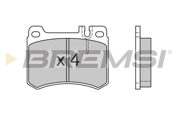 BREMSI Комплект тормозных колодок, дисковый тормоз BP2410