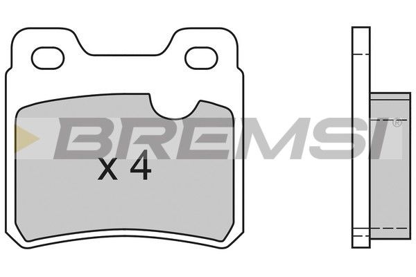 BREMSI stabdžių trinkelių rinkinys, diskinis stabdys BP2418