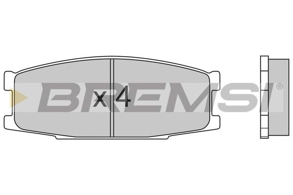 BREMSI Комплект тормозных колодок, дисковый тормоз BP2434