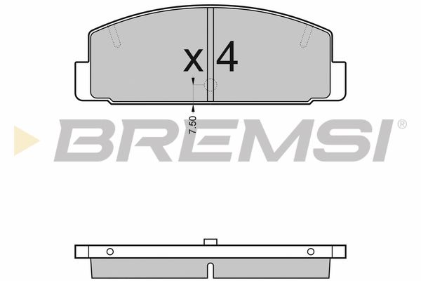 BREMSI stabdžių trinkelių rinkinys, diskinis stabdys BP2448