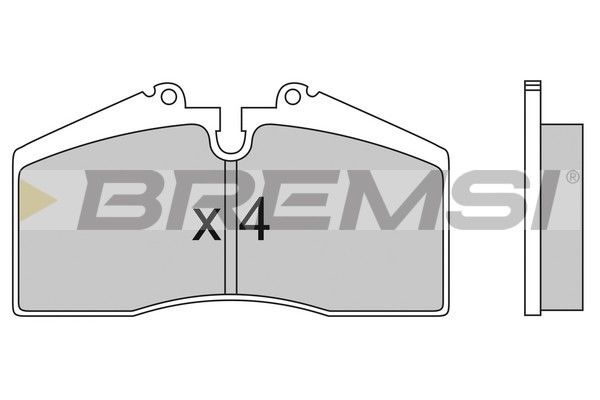 BREMSI stabdžių trinkelių rinkinys, diskinis stabdys BP2449