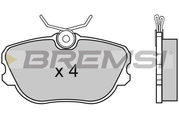 BREMSI Комплект тормозных колодок, дисковый тормоз BP2452