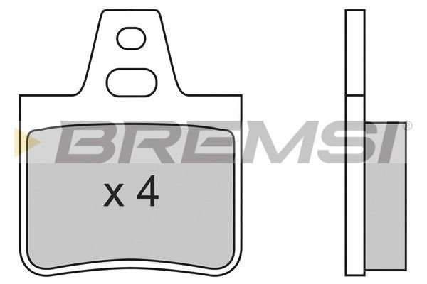 BREMSI stabdžių trinkelių rinkinys, diskinis stabdys BP2455