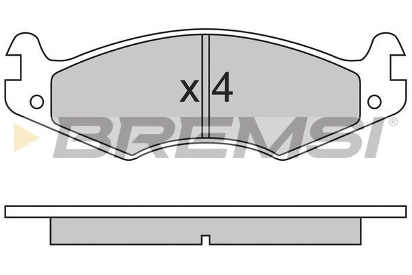 BREMSI Комплект тормозных колодок, дисковый тормоз BP2459