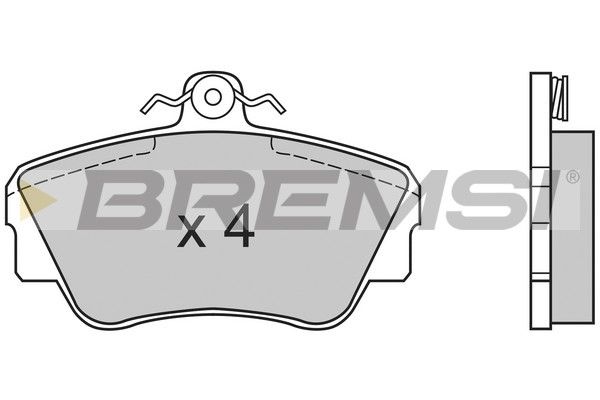 BREMSI stabdžių trinkelių rinkinys, diskinis stabdys BP2464