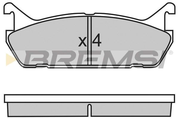 BREMSI Комплект тормозных колодок, дисковый тормоз BP2488