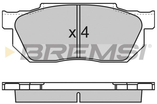 BREMSI stabdžių trinkelių rinkinys, diskinis stabdys BP2501