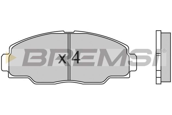 BREMSI stabdžių trinkelių rinkinys, diskinis stabdys BP2540