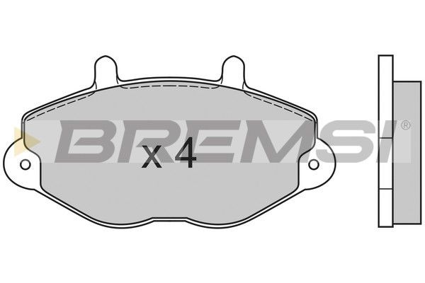 BREMSI stabdžių trinkelių rinkinys, diskinis stabdys BP2549