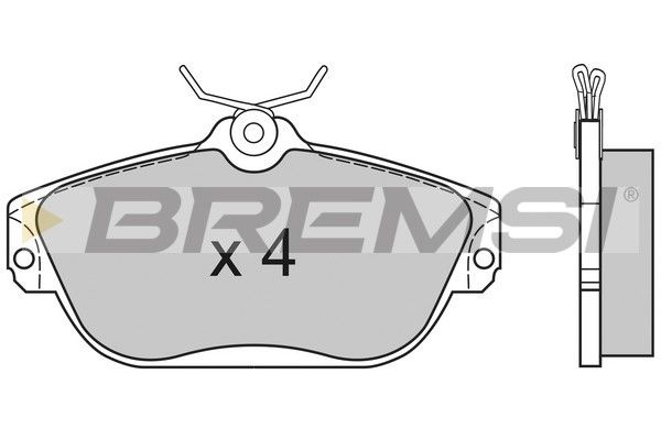 BREMSI Комплект тормозных колодок, дисковый тормоз BP2582