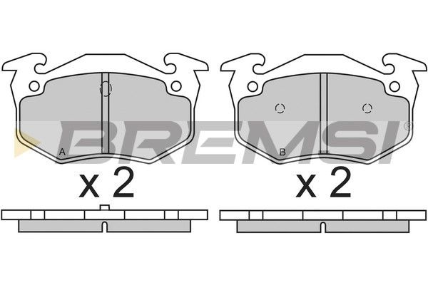 BREMSI Комплект тормозных колодок, дисковый тормоз BP2613