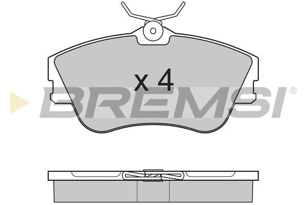 BREMSI Комплект тормозных колодок, дисковый тормоз BP2625