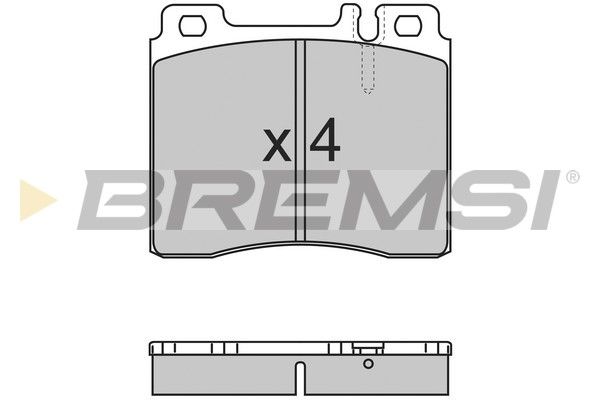BREMSI Комплект тормозных колодок, дисковый тормоз BP2657