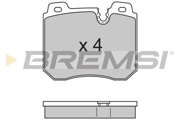 BREMSI Комплект тормозных колодок, дисковый тормоз BP2659