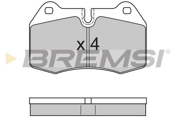 BREMSI stabdžių trinkelių rinkinys, diskinis stabdys BP2660