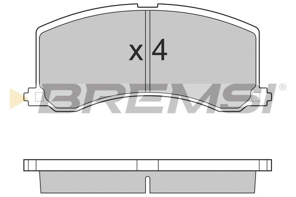 BREMSI stabdžių trinkelių rinkinys, diskinis stabdys BP2684