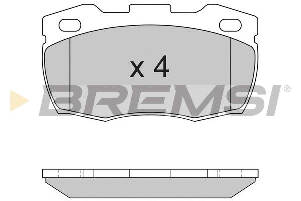 BREMSI Комплект тормозных колодок, дисковый тормоз BP2717