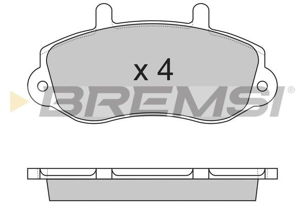 BREMSI stabdžių trinkelių rinkinys, diskinis stabdys BP2767