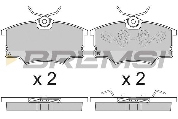 BREMSI Комплект тормозных колодок, дисковый тормоз BP2805
