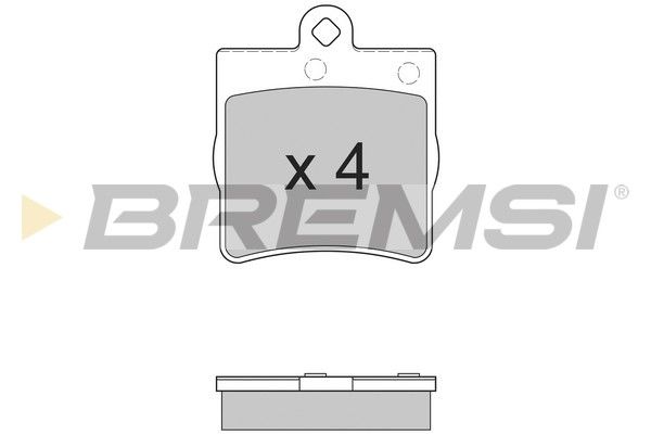 BREMSI stabdžių trinkelių rinkinys, diskinis stabdys BP2861