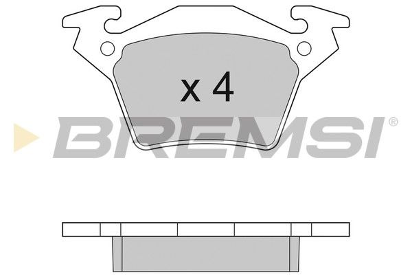 BREMSI Комплект тормозных колодок, дисковый тормоз BP2880