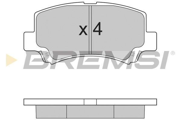 BREMSI Комплект тормозных колодок, дисковый тормоз BP2894