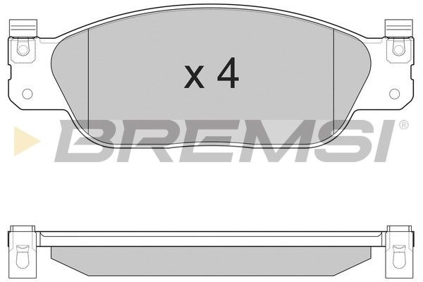 BREMSI stabdžių trinkelių rinkinys, diskinis stabdys BP2933