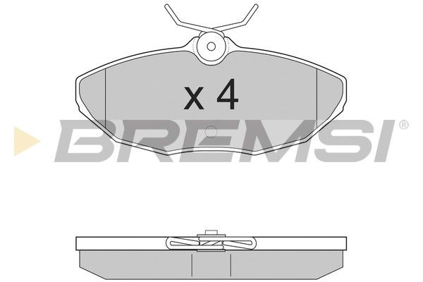 BREMSI Комплект тормозных колодок, дисковый тормоз BP2934