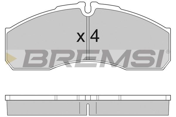 BREMSI stabdžių trinkelių rinkinys, diskinis stabdys BP2952