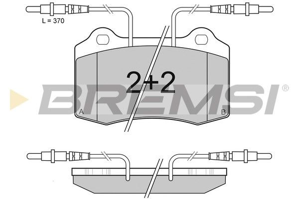 BREMSI stabdžių trinkelių rinkinys, diskinis stabdys BP2985