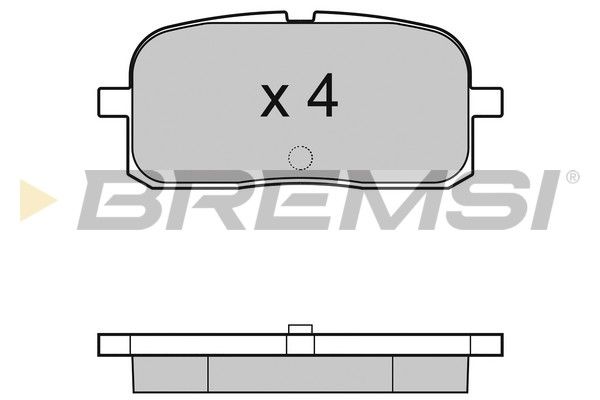 BREMSI stabdžių trinkelių rinkinys, diskinis stabdys BP2988