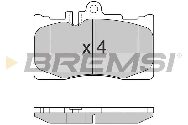 BREMSI Комплект тормозных колодок, дисковый тормоз BP3021
