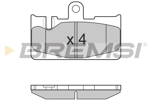 BREMSI Комплект тормозных колодок, дисковый тормоз BP3022