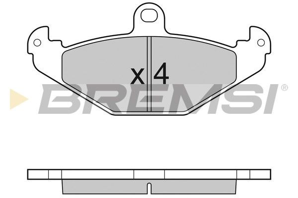 BREMSI stabdžių trinkelių rinkinys, diskinis stabdys BP3033