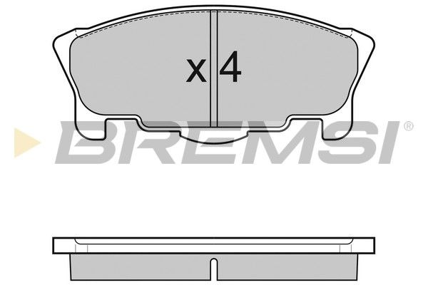 BREMSI stabdžių trinkelių rinkinys, diskinis stabdys BP3065