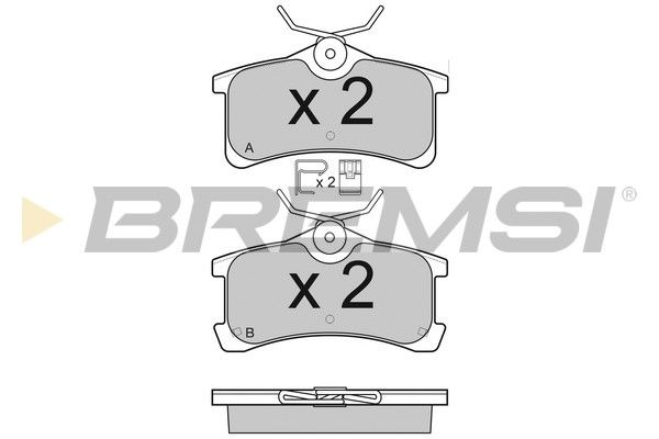 BREMSI Комплект тормозных колодок, дисковый тормоз BP3107