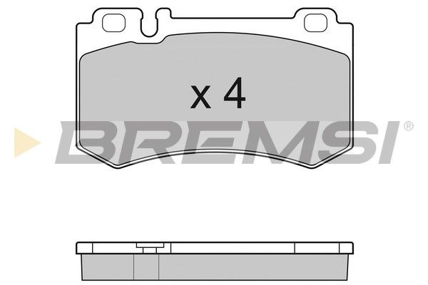 BREMSI Комплект тормозных колодок, дисковый тормоз BP3164