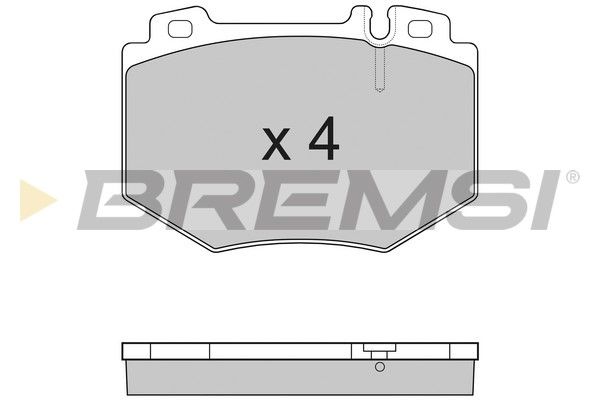 BREMSI Комплект тормозных колодок, дисковый тормоз BP3166