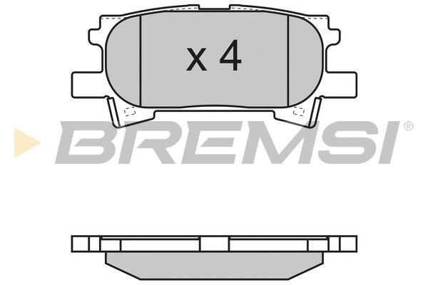 BREMSI Комплект тормозных колодок, дисковый тормоз BP3169