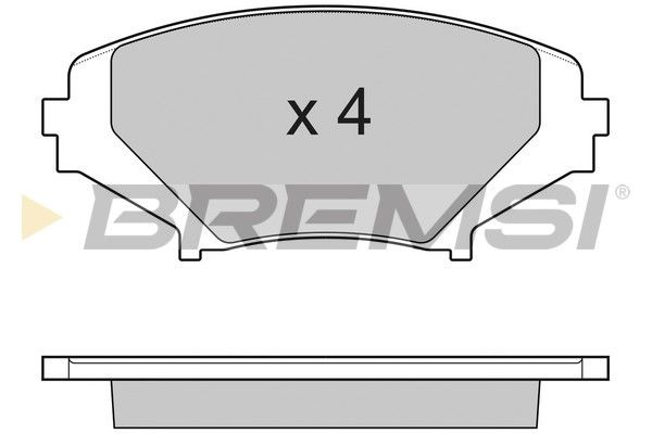 BREMSI Комплект тормозных колодок, дисковый тормоз BP3170