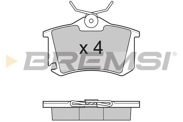 BREMSI Комплект тормозных колодок, дисковый тормоз BP3175