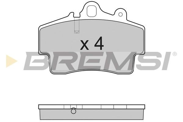 BREMSI stabdžių trinkelių rinkinys, diskinis stabdys BP3179