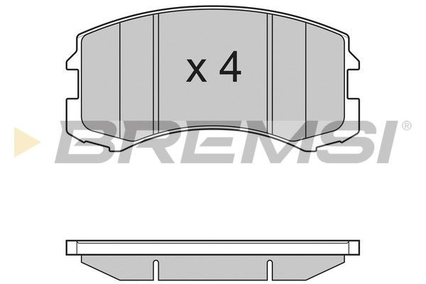BREMSI Комплект тормозных колодок, дисковый тормоз BP3192