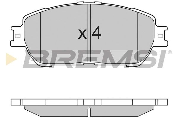 BREMSI stabdžių trinkelių rinkinys, diskinis stabdys BP3209