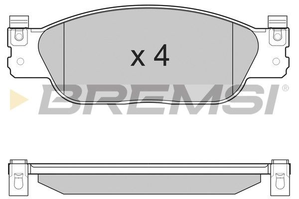BREMSI stabdžių trinkelių rinkinys, diskinis stabdys BP3224