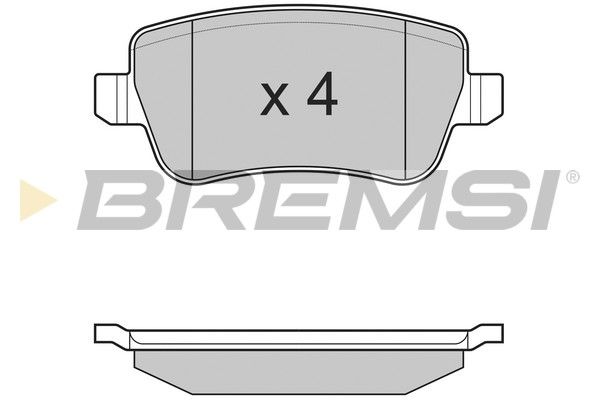 BREMSI stabdžių trinkelių rinkinys, diskinis stabdys BP3227