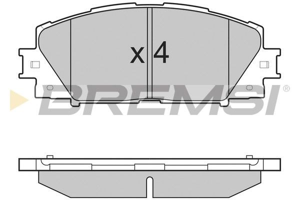 BREMSI Комплект тормозных колодок, дисковый тормоз BP3249